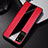 Soft Silicone Gel Leather Snap On Case Cover S01 for Huawei Honor Play4 Pro 5G Red