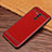 Soft Silicone Gel Leather Snap On Case Cover S01 for Huawei Mate 20 Lite Red