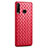 Soft Silicone Gel Leather Snap On Case Cover S01 for Huawei P30 Lite New Edition Red