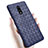 Soft Silicone Gel Leather Snap On Case Cover S01 for OnePlus 7 Blue