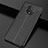 Soft Silicone Gel Leather Snap On Case Cover S01 for OnePlus 7T Black