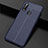 Soft Silicone Gel Leather Snap On Case Cover S01 for Oppo A31 Blue