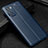 Soft Silicone Gel Leather Snap On Case Cover S01 for Oppo A55S 5G Blue