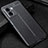 Soft Silicone Gel Leather Snap On Case Cover S01 for Oppo A56S 5G Black