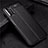 Soft Silicone Gel Leather Snap On Case Cover S01 for Oppo A72 Black