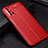 Soft Silicone Gel Leather Snap On Case Cover S01 for Oppo A92 Red