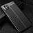 Soft Silicone Gel Leather Snap On Case Cover S01 for Oppo A92s 5G Black