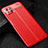 Soft Silicone Gel Leather Snap On Case Cover S01 for Oppo A92s 5G Red