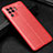 Soft Silicone Gel Leather Snap On Case Cover S01 for Oppo A94 4G Red