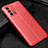 Soft Silicone Gel Leather Snap On Case Cover S01 for Oppo A95 4G Red