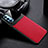 Soft Silicone Gel Leather Snap On Case Cover S01 for Oppo Reno4 Pro 5G Red