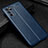 Soft Silicone Gel Leather Snap On Case Cover S01 for Oppo Reno6 5G Blue