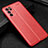Soft Silicone Gel Leather Snap On Case Cover S01 for Oppo Reno6 5G Red