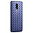 Soft Silicone Gel Leather Snap On Case Cover S01 for Realme X Blue