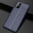 Soft Silicone Gel Leather Snap On Case Cover S01 for Samsung Galaxy A71 5G Blue