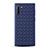 Soft Silicone Gel Leather Snap On Case Cover S01 for Samsung Galaxy Note 10 5G Blue