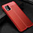 Soft Silicone Gel Leather Snap On Case Cover S01 for Xiaomi Mi 10 Lite Red