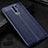 Soft Silicone Gel Leather Snap On Case Cover S01 for Xiaomi Redmi 9 Prime India Blue