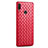 Soft Silicone Gel Leather Snap On Case Cover S01 for Xiaomi Redmi Note 7 Red