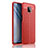 Soft Silicone Gel Leather Snap On Case Cover S01 for Xiaomi Redmi Note 9S Red