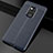 Soft Silicone Gel Leather Snap On Case Cover S02 for Huawei Mate 20 Blue