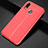 Soft Silicone Gel Leather Snap On Case Cover S02 for Huawei Nova 3e Red