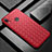 Soft Silicone Gel Leather Snap On Case Cover S02 for Huawei P Smart+ Plus Red