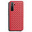 Soft Silicone Gel Leather Snap On Case Cover S02 for Huawei P40 Lite 5G Red