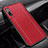 Soft Silicone Gel Leather Snap On Case Cover S02 for Huawei Y9s Red