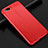 Soft Silicone Gel Leather Snap On Case Cover S02 for Oppo A12e Red