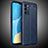 Soft Silicone Gel Leather Snap On Case Cover S02 for Oppo A53s 5G Blue