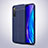 Soft Silicone Gel Leather Snap On Case Cover S02 for Realme X2 Blue