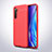 Soft Silicone Gel Leather Snap On Case Cover S02 for Realme X2 Red