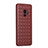 Soft Silicone Gel Leather Snap On Case Cover S02 for Samsung Galaxy S9 Brown