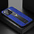 Soft Silicone Gel Leather Snap On Case Cover S02 for Xiaomi Mi 11 Pro 5G Blue