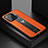 Soft Silicone Gel Leather Snap On Case Cover S02 for Xiaomi Mi 11 Pro 5G Orange