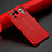 Soft Silicone Gel Leather Snap On Case Cover S02 for Xiaomi Mi 11 Ultra 5G Red