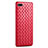 Soft Silicone Gel Leather Snap On Case Cover S03 for Oppo A12e Red