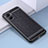 Soft Silicone Gel Leather Snap On Case Cover S03 for Oppo A56S 5G Black