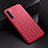 Soft Silicone Gel Leather Snap On Case Cover S03 for Oppo A91 Red