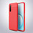 Soft Silicone Gel Leather Snap On Case Cover S03 for Realme X3 SuperZoom Red