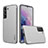 Soft Silicone Gel Leather Snap On Case Cover S03 for Samsung Galaxy S21 5G White