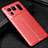 Soft Silicone Gel Leather Snap On Case Cover S03 for Xiaomi Mi 11 Ultra 5G Red