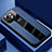 Soft Silicone Gel Leather Snap On Case Cover S04 for Apple iPhone 14 Blue