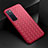 Soft Silicone Gel Leather Snap On Case Cover S04 for Huawei Nova 7 Pro 5G Red