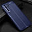 Soft Silicone Gel Leather Snap On Case Cover S04 for Huawei Nova 7 SE 5G Blue
