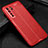 Soft Silicone Gel Leather Snap On Case Cover S04 for Huawei P40 Lite 5G Red