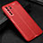 Soft Silicone Gel Leather Snap On Case Cover S04 for Huawei P40 Lite 5G Red