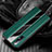 Soft Silicone Gel Leather Snap On Case Cover S04 for Oppo Find X2 Neo Green