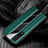 Soft Silicone Gel Leather Snap On Case Cover S04 for Oppo Find X2 Pro Green